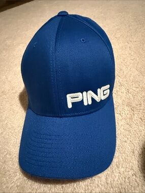 Ping Royal Blue Golf Cap with White Logo